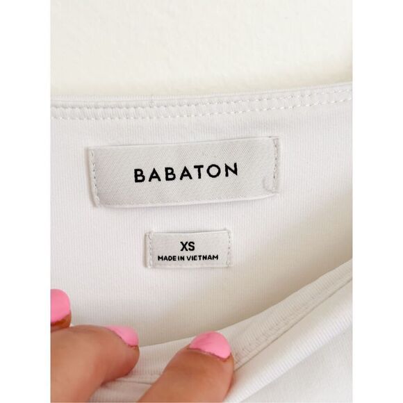 Babaton aritzia contour sumac long sleeve square neck mini dress size XS - Picture 4 of 7